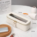 Clear Makeup Brush Bag (Off-White / Slim Elegance)