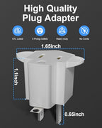 Portable 3 Prong to 2 Prong Outlet Adapter