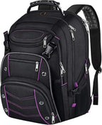 Unisex 18.4 Inch Laptop Backpack (Purple)