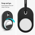 Caseology by Spigen for AirTag Keychain Case (Matte Black)