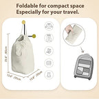 Washable Laundry Bags with Handles (Beige)