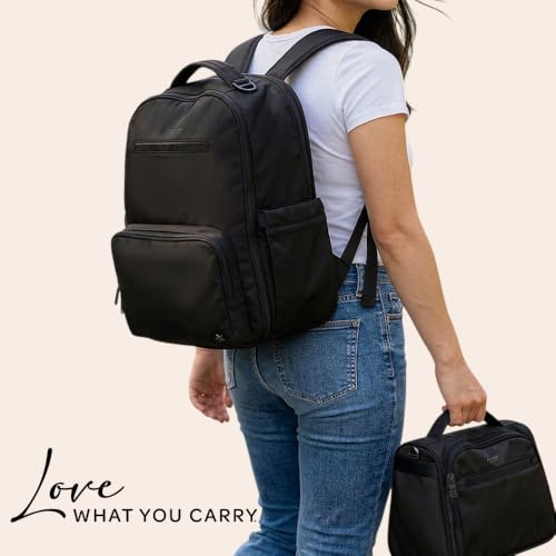 Classic Diaper Backpack Machine Washable Baby Travel Bag (Black Out)