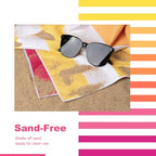 Microfiber Beach Towel Sand (I-set (4)-gradient Colors / Extra Large(67x35"))