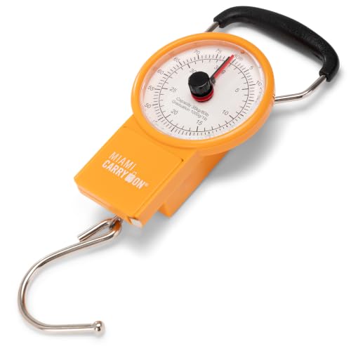 Mechanical Luggage Scale with Tape Measure (Orange)