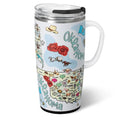 22oz Insulated Travel Mug with Handle & Lid (Oklahoma / 22 Ounces)