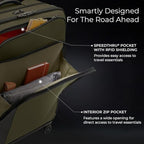 ZDX Large Expandable Spinner (29" Softside Checked / Hunter)