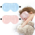 Silk Sleep Eye Mask for Kids (Pink & Blue)