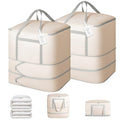 Comforter Storage Bag (Beige / 2 Pack - 3 Layer)