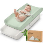 2 Pack Baby Changing Pad Cover for Girl (Sage)
