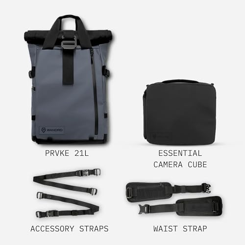 PRVKE Pocket 21L Camera Backpack (PRVKE 21L / Photography Bundle / Aegean Blue)