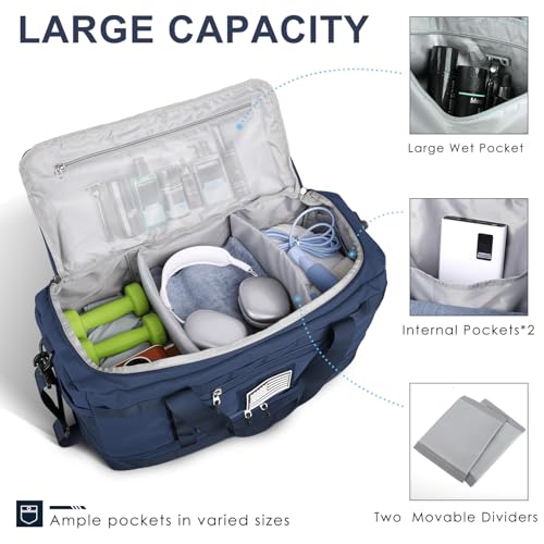 Gym Bag for Men Women (Blue / Medium)