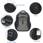 Travel Laptop Backpack 17.3 Inch XL Computer Backpack for Men (Black/Army Green / 17.3 inch)