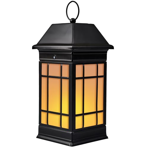 15.5" Solar Lantern Outdoor Waterproof (Black02)