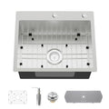 22x18 Inch Drop In Kitchen And Bar Sink (22x18 inch Stainless)