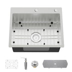 22x18 Inch Drop In Kitchen And Bar Sink (22x18 inch Stainless)