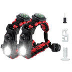 20 in 1 Paracord Bracelet (Red Black 2PCS)