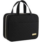 Hanging Travel Toiletry Bag Women Men Essentials Black (Black / Large)