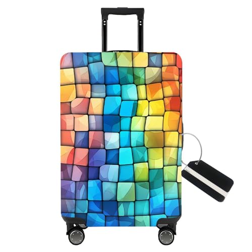 Thicker Travel Luggage Covers with Luggage Tag For Suitcase Tsa Approved (F2481 / XL)
