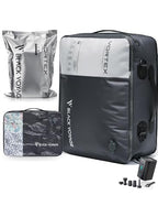 Black Voyage Reusable Vacuum Compression Travel Bag for Carry (Gray (1-Pack+P) / Medium)