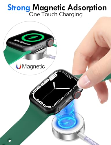 1Pack Travel Essentials for Apple Watch Charger (White / 1Pack-4FT)