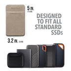 Portable Hard Drive Sleeve for Laptop (Small (For SSD) / Sand Stone)