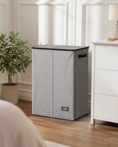 130L Laundry Hamper with Lid (Grey / 130L)