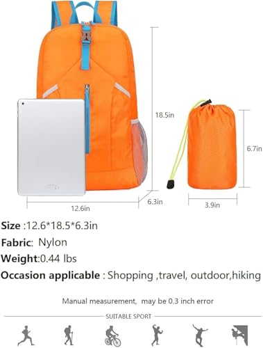 25L Foldable Hiking Backpack (Orange)