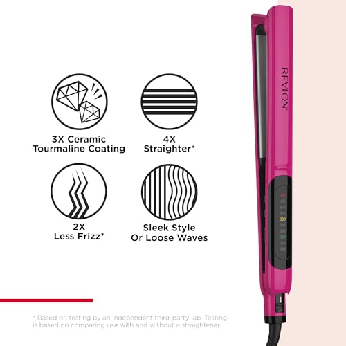 Smooth Brilliance Ceramic Hair Flat Iron (1 inch)