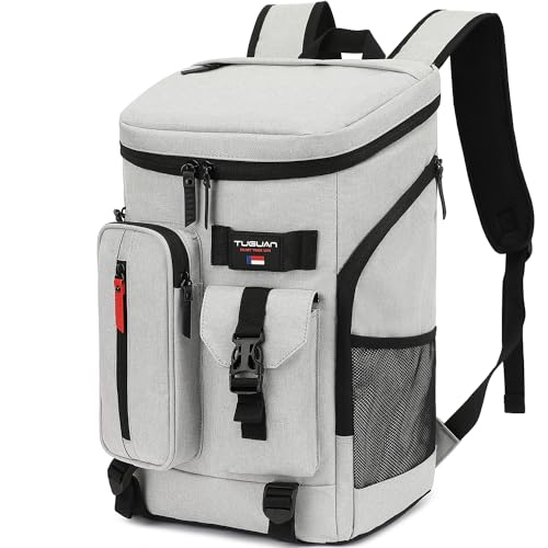 36 Cans Backpack Cooler Insulated Leakproof Soft Large Cooler Bag (Grey)