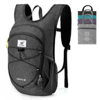 15L Foldable Hiking Backpack Lightweight Packable Travel Daypack with Chest Strap Small Outdoor Folding Back Pack Collapsible Bag for Women Men (Black / 15l)
