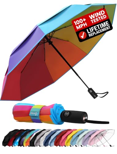 Repel Windproof Travel Umbrella (11. Rainbow / Standard)