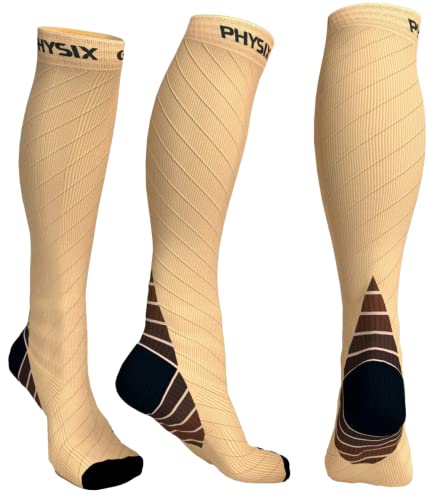 Physix Gear Compression Socks (Nude/Beige / Small-Medium)
