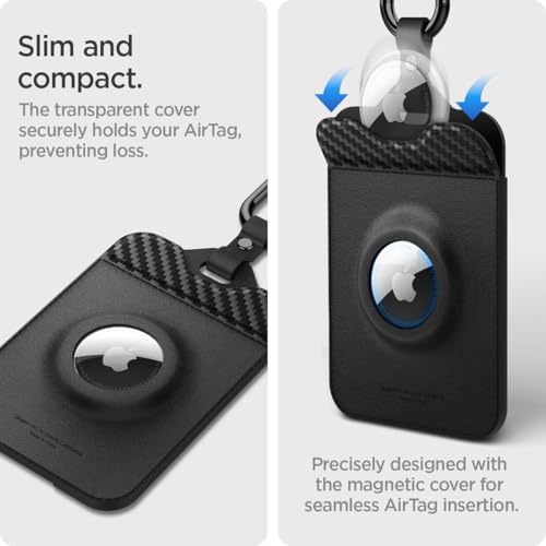 Air Fit Key Card Holder for Tesla with AirTag Slot (Carbon Weave - Airtag Slot)