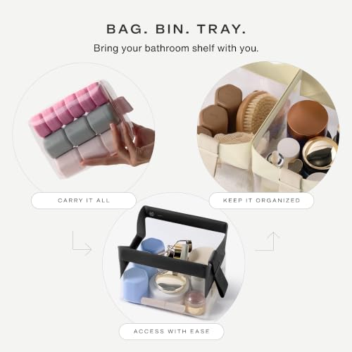 Parcel Clear Travel Kit with Zipperless Magnetic Closure (Cove / Medium)