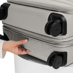 Medium Checked Luggage (Cloud Gray)