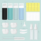 Travel Bottles for Toiletries 3oz (17Pack / Gray)