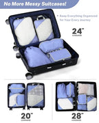 Compression Packing Cubes for Travel (Set of 10 / Light Purple)