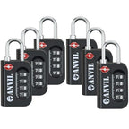TSA Approved Luggage Lock (BLACK 6 PACK)