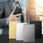 Slim Minimalist Wallet RFID Credit Card Holder for Men (small / Metallic Grey)