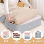 Comforter Storage Bag (Gray, Large, 1PC)