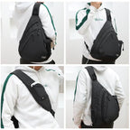 Water Proof Sling bag (Black Grid)