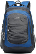 Backpack Bookbag for College Sturdy Travel Business Hiking Fit Laptop Up to 15.6 Inch Multi Compartment Gifts for Men Women Night Light Reflective (15.6 Inch / Blue a)