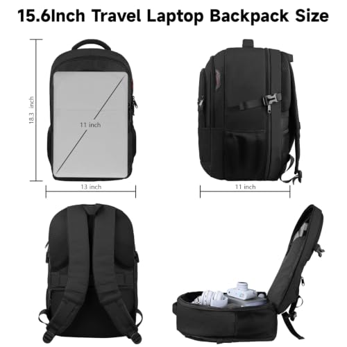 16" Travel Laptop Backpack (Black / 16 Inch(35L))