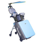 Expandable Luggage with Spinner Wheels (Blue visor)