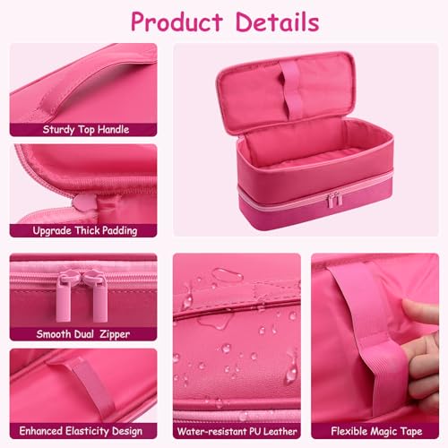 Travel Carrying Case for Hair Dryer for Shark Flexstyle Double (P-PINK)