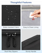 Hanging Toiletry Bag for Men and Women (Black / Large)