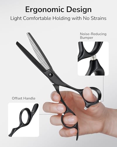 Seamless Thinning Shears (Matte Black Seamless Shears)