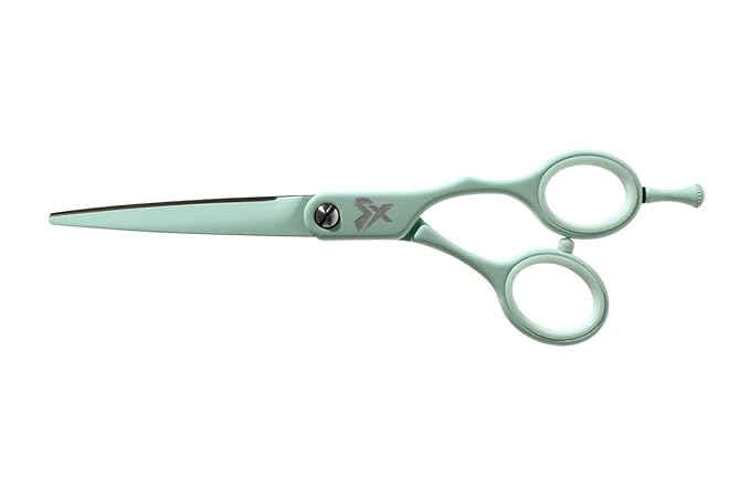Cricket Shear Xpressions It's All Good 5.75" Professional Hair Cutting Scissors - Barber Scissors, Japanese Stainless Steel for Stylists & Home Use, Dr. Everything Will Be Alright, Mint