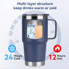 20oz Tumbler Bulk with Lid (Navy / 20 Ounces-6)
