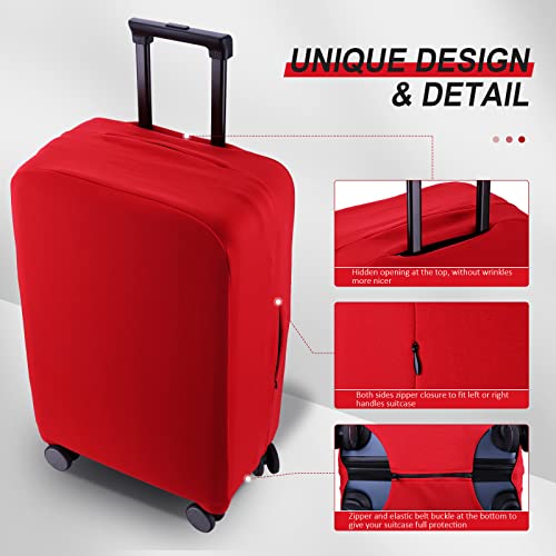 Travel Luggage Cover (Red / 32-33 inch)